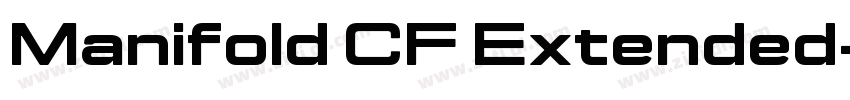 Manifold CF Extended字体转换